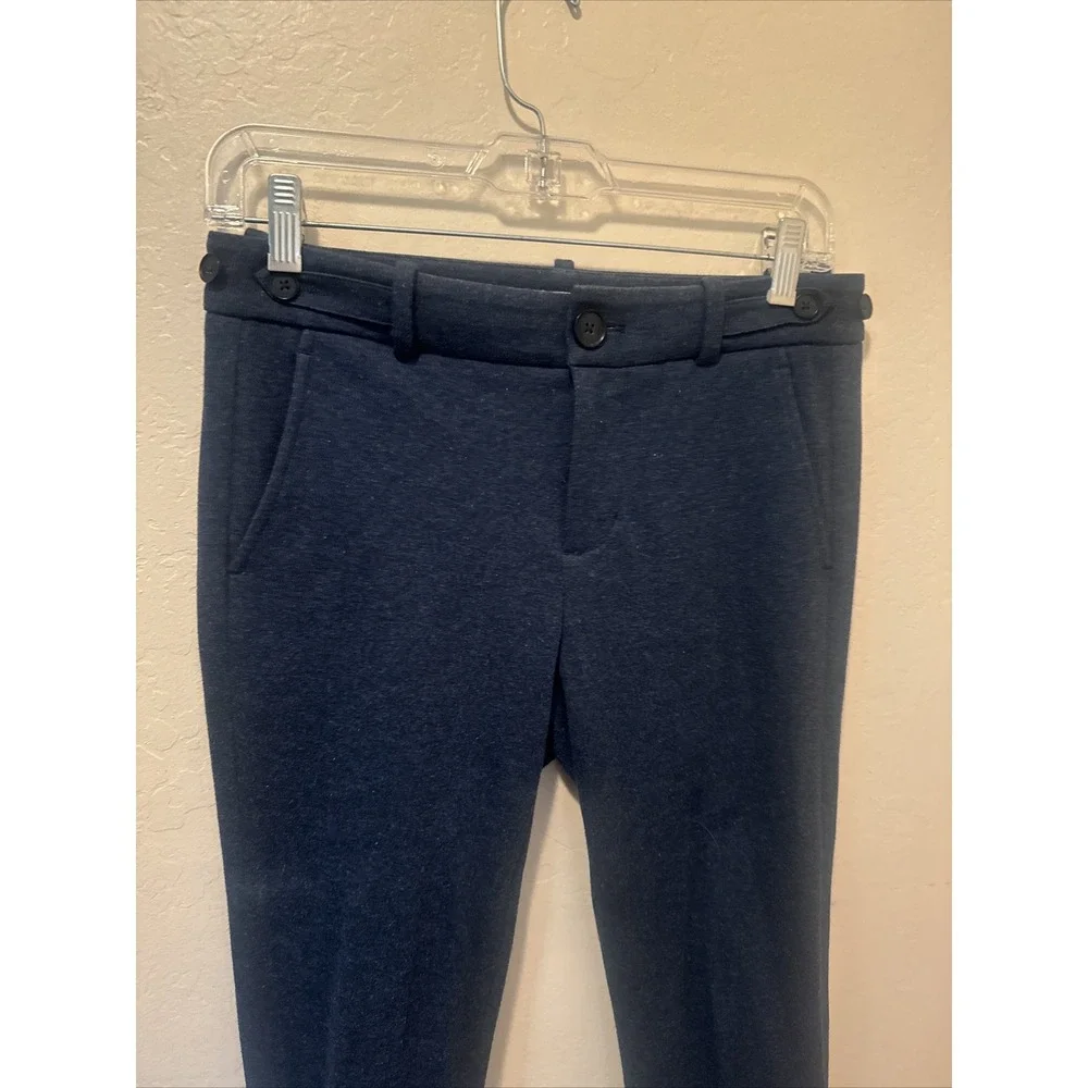 Vince Women's Size 0 Tapered Ankle Pants Gray Stretch Equestrian Style - Picture 2 of 5